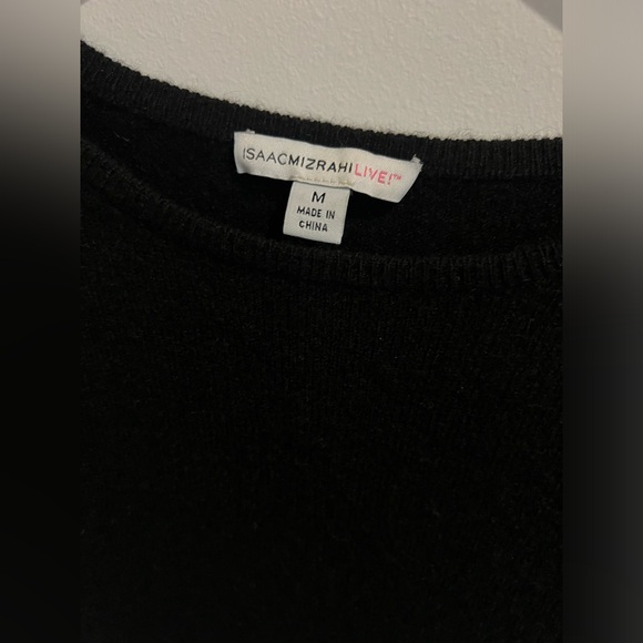 Isaac Mizrahi Live! Cashmere A-Line Crew Neck Pullover Sweater - Picture 8 of 9